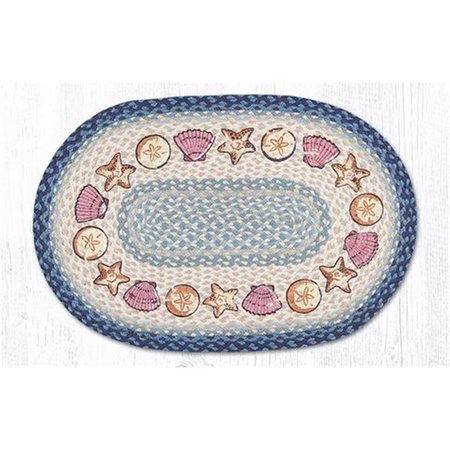 H2H 27 x 45 in. Jute Oval Shells Patch H22548480